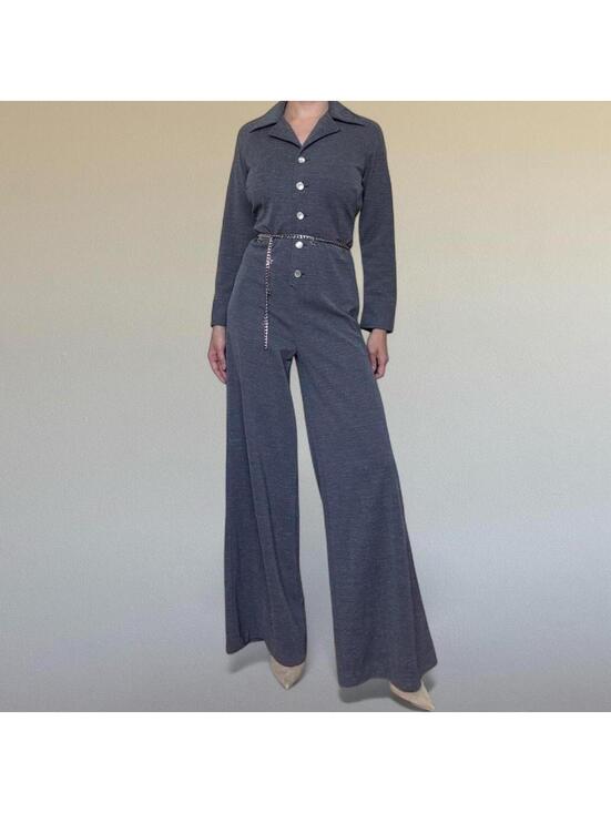 Pants - 70s wide leg jumpsuit sz. M/L